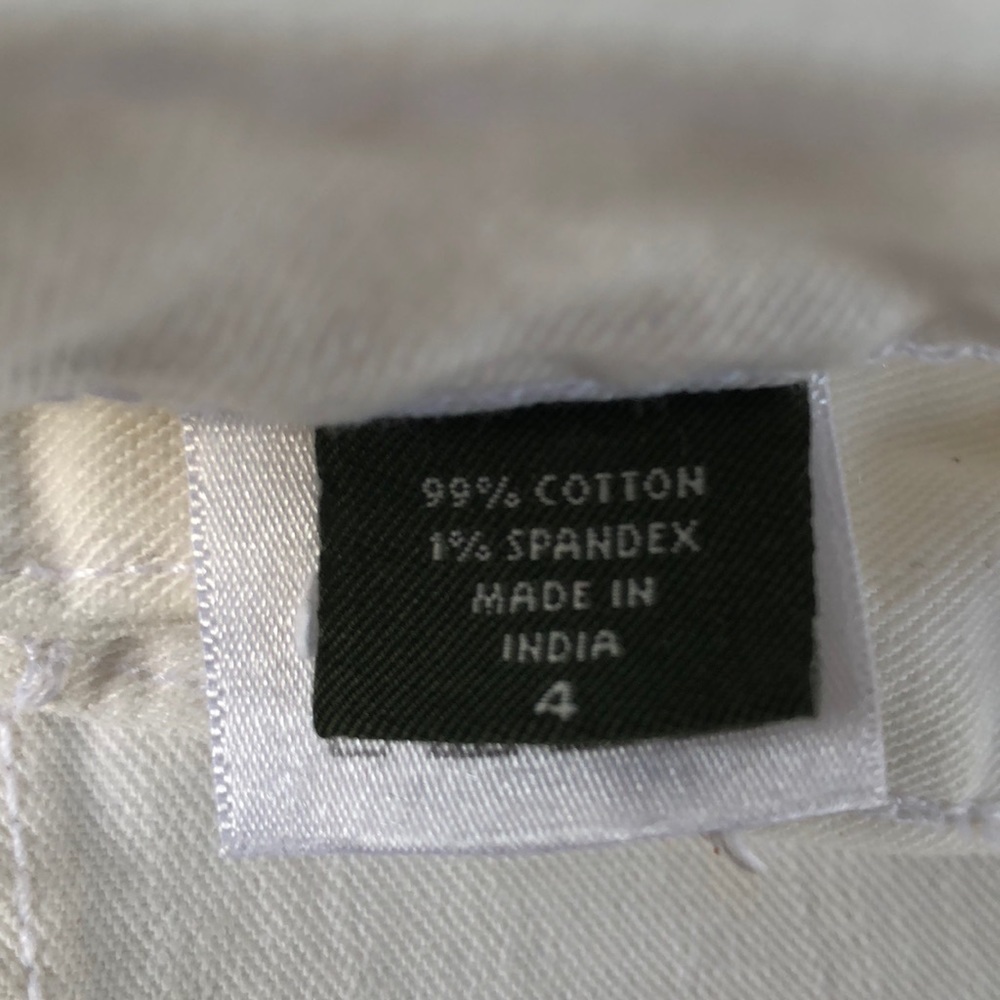 Y2K Eddie Bauer Capri white jeans - Picture 3 of 4
